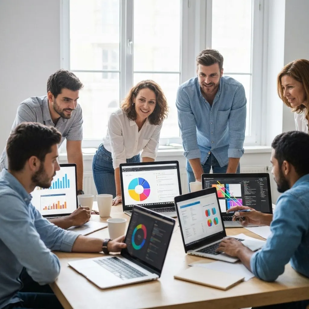 Digital agency team collaboration